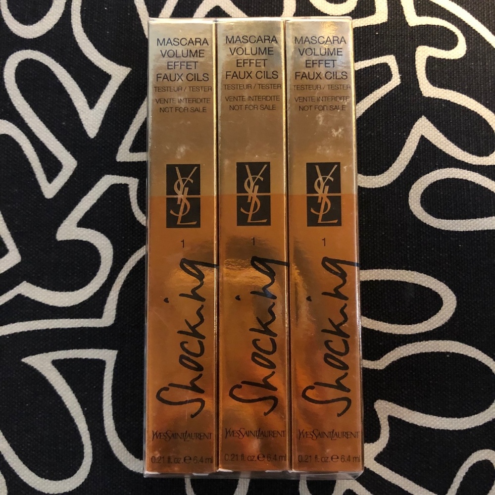 QTY 3 YSL SHOCKING Mascara black - Hard to find!!